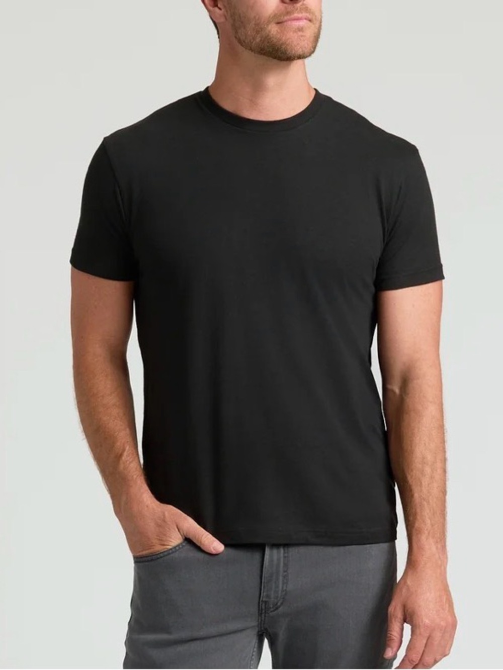 True Classic Classic Crew Neck Tee Black Large NWT IN PACKAGE